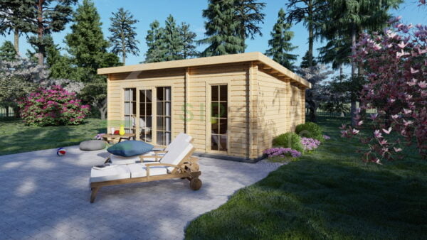 1 Domas log cabin