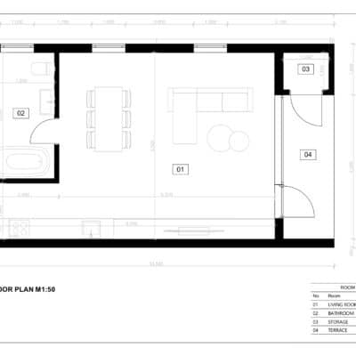 Vakaris SIP Modulinis Namas 54m² - Sipnamelis