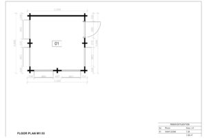 Medinis prekybinis kioskas horacijus planas