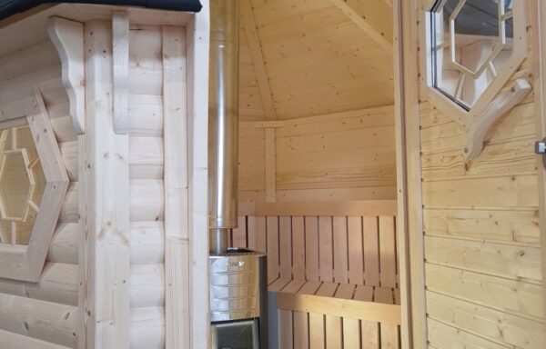 Medinė Sauna Namelis 44mm, 2.7 x 2.3, 4.5 m² 3