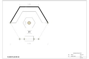 medinis grilio namelis kepure 44mm planas