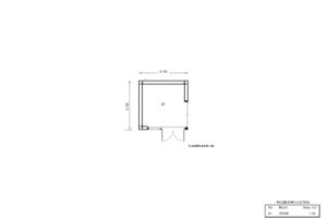 Garden Office Pod Evaldas floorplan