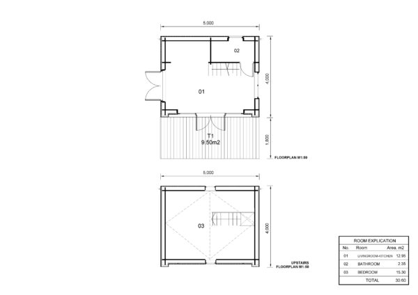 Madinis namas Amanda 01 plan