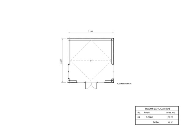 Medinis namas Božena 01 plan