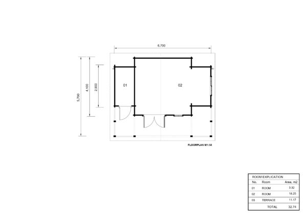 Medinis namas Eimantas floorplan