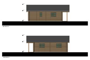 Medinis namas Ernestas elevation 1