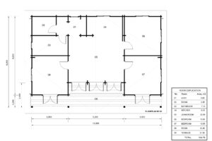 Medinis namas Ernestas floorplan