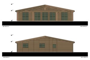 Medninis namas Elija elevation 2