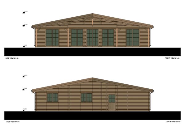 Medninis namas Elija elevation 2