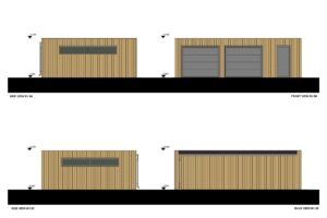 Dubbele garage elevations Ilzė