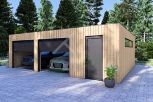 Houten Dubbele garage Ilzė3