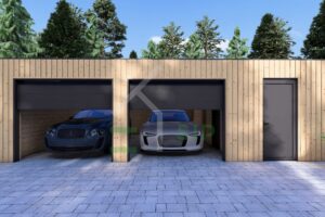 Houten Dubbele garage Ilzė4