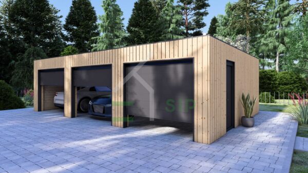 Houten garage Ilana2