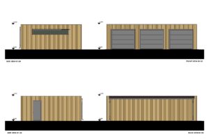 Houten garage elevations Ilana