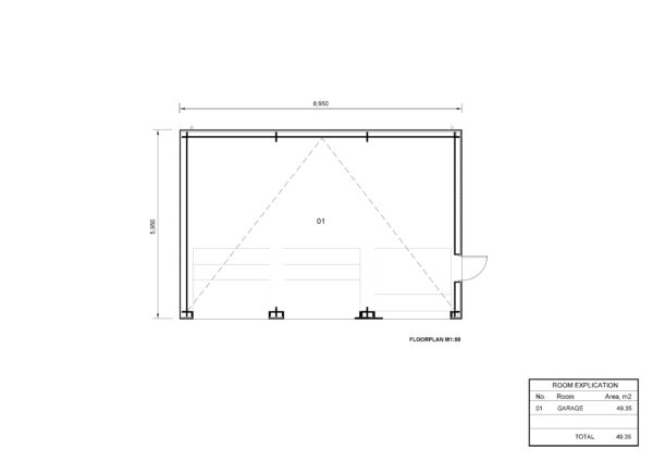 Houten garage floorplan Ilana