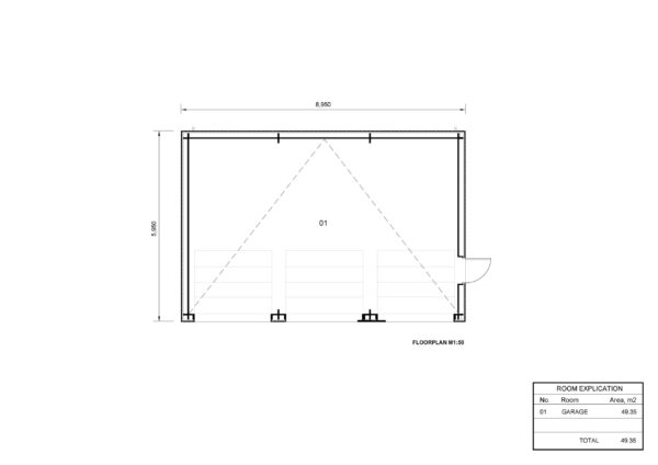 Houten garage floorplan Ilana